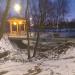 Пешеходный мост в городе Киев