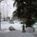 Сломанный ангар в городе Нахабино