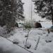 Сломанный ангар в городе Нахабино