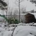 Сломанный ангар в городе Нахабино