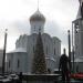 Пешеходная зона бизнес-центра в городе Москва