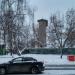 Заброшенная водонапорная башня в городе Москва