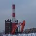 Снесённая дымовая труба в городе Москва