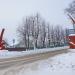 Скульптурная композиция «Серп и молот» в городе Кольчугино
