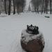 Камень с макетом Могилевского замка в городе Могилёв