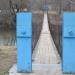 Пешеходный мост через реку Нугрь в городе Болхов