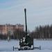 100-мм зенитное орудие КС-19 в городе Могилёв