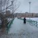 Пешеходный мост через реку Клязьму в городе Щёлково