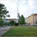 Jiří z Poděbrad square in Prague city