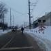 Железнодорожный переезд в городе Москва