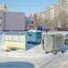 Waste collection point in Homieĺ city