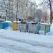 Waste collection point in Homieĺ city
