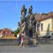 Statue of St. John of Matha, St. Felix of Valois, and St. Ivan in Prague city