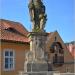 Statue of St. Nicholas of Tolentino in Prague city