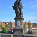 Statue of St. Anthony of Padua in Prague city