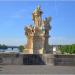 Statue of St. Francis Borgia in Prague city