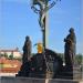 The Bronze Crucifix in Prague city