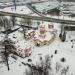 Территория храма Воздвижения Креста Господня в Алтуфьеве в городе Москва