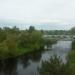 Bridge on the Shelon` river in Porkhov city