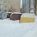 Waste collection point in Homieĺ city
