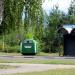 Waste collection point in Homieĺ city