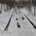 Остатки старого обустроенного канала ручья в городе Москва