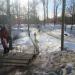 Автомобильно-пешеходная насыпь через канал в городе Шлиссельбург