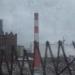 Снесённая дымовая труба в городе Москва