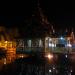 Bronze Buddha Pagoda Pond in Yangon city