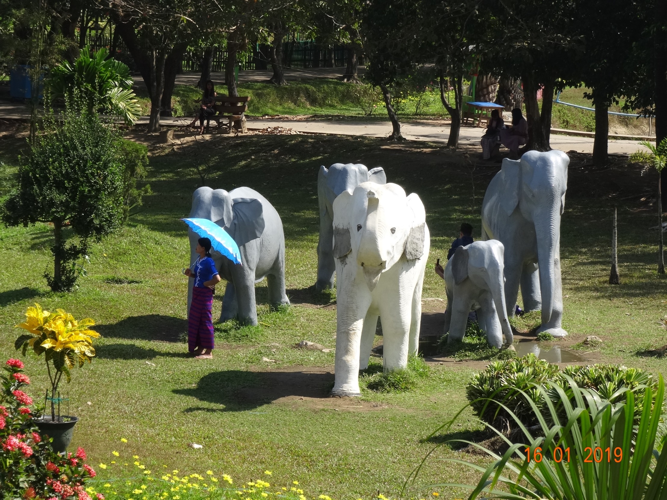 Elephant Statues Park Yangon