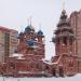 Строящийся храм Новомучеников и исповедников Домодедовских в городе Домодедово