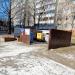 Waste collection point in Homieĺ city