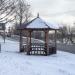 Деревянная беседка в городе Москва