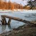 Деревянная пристань в городе Тверь