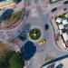 Roundabout in Tirana city