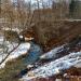 Засыпанный строительным грунтом лес вдоль реки Зимёнки в городе Москва