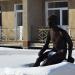 Скульптура «Мальчик с удочкой» в городе Барнаул