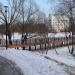 Пешеходный мост в городе Москва
