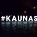 Šviečiantis ženklas „Kaunas“ yra Kaunas mieste