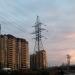 Опора ЛЭП в городе Долгопрудный