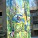 Граффити «Будь здоров с птицами» (ru) in Homieĺ city