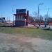 Пост дежурного по железнодорожному переезду в городе Красногорск