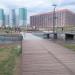 Пешеходный мост в городе Москва