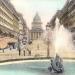 Fontaine Rostand dans la ville de Paris
