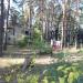 Сгоревшая деревянная беседка в городе Воронеж
