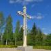 Памятный крест на месте Успенского собора в городе Ржев