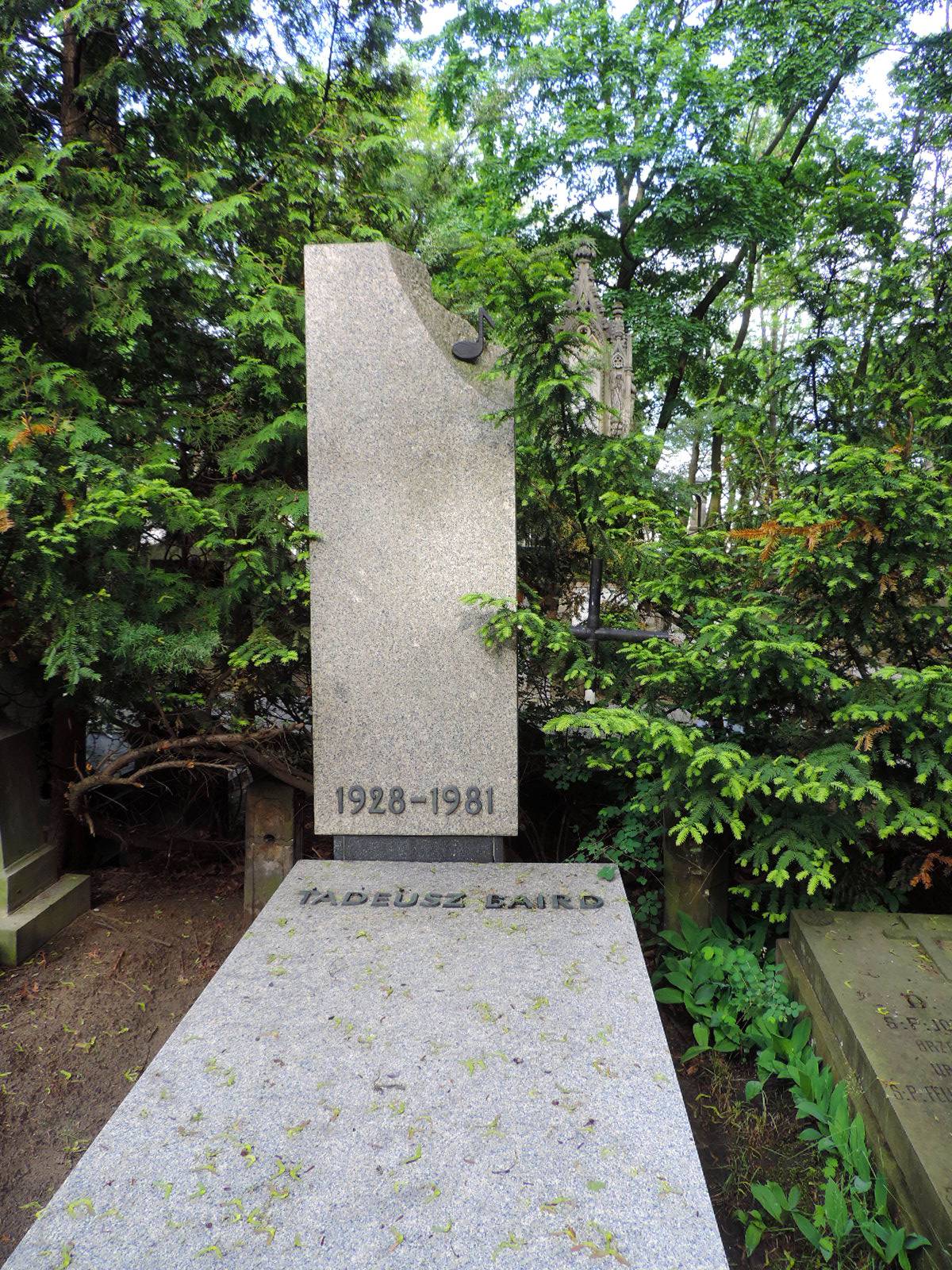 The Grave Of Tadeusz Baird Warsaw