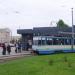 Final stop of tram No. 5 Ploshcha Peremohy in Zhytomyr city