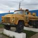 Грузовой автомобиль-бензовоз на базе ГАЗ-53 на постаменте в городе Каменск-Шахтинский