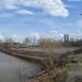 Понтонный мост в городе Барнаул